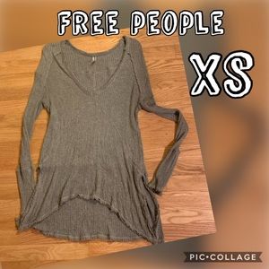 Free People grey tunic XS